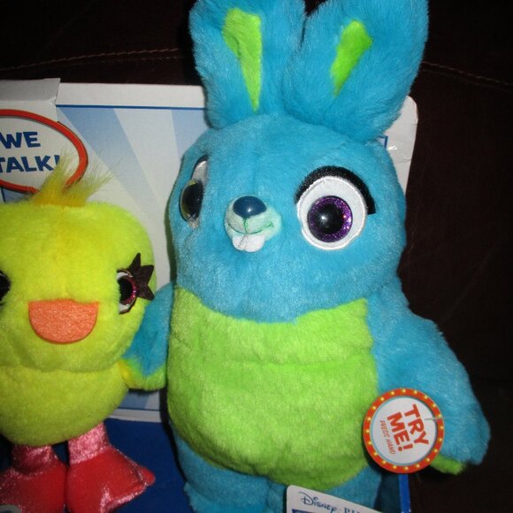 Ducky & Bunny Talking Friendship Plush Set Toy Story 4  NEW  read - Picture 3 of 6